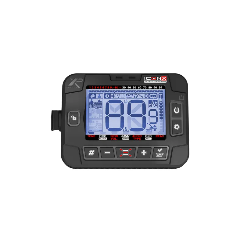 XP Icon X WSA ST Metalldetektor, 28cm Suchspule, WSA ST Kopfhörer, kabellos, FMF Multifrequenz (ICONX-28FMFRCWSAST)